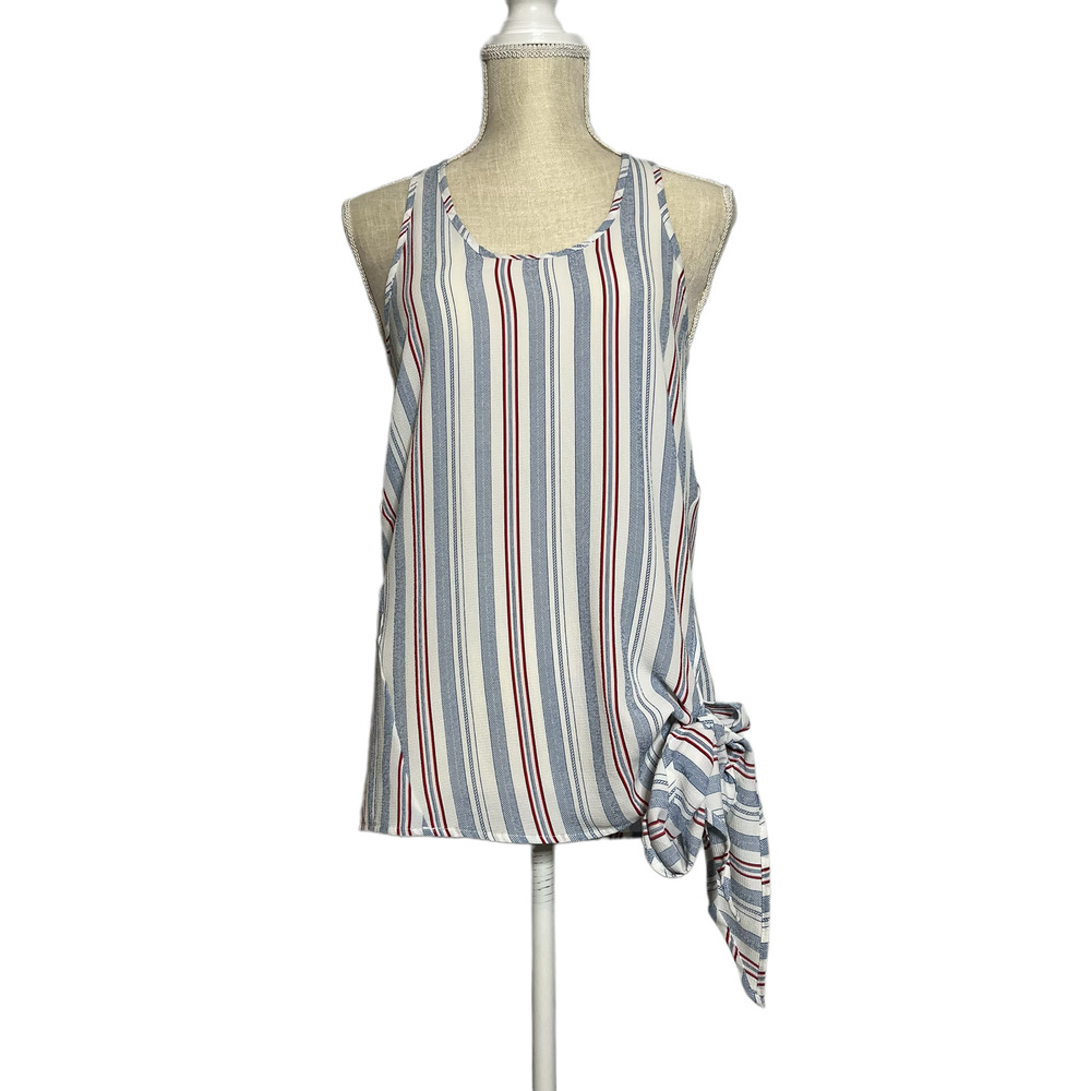 Karlie Side Tie Razorback Tank Top Size Small